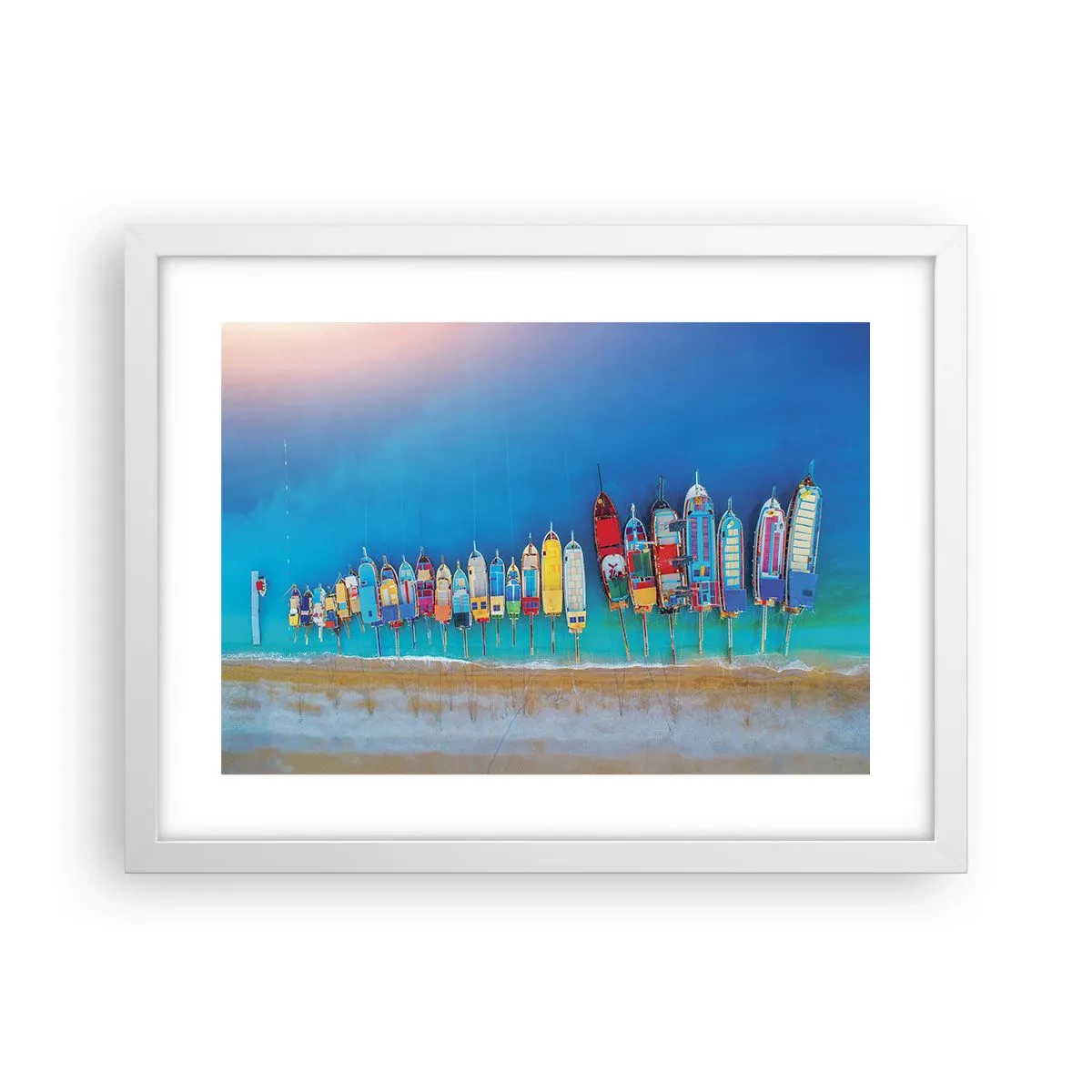 Plakat i hvid ramme - Fra et fugleperspektiv - 40x30 cm