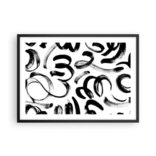 Plakat i sort ramme - I sort og hvidt - 70x50 cm