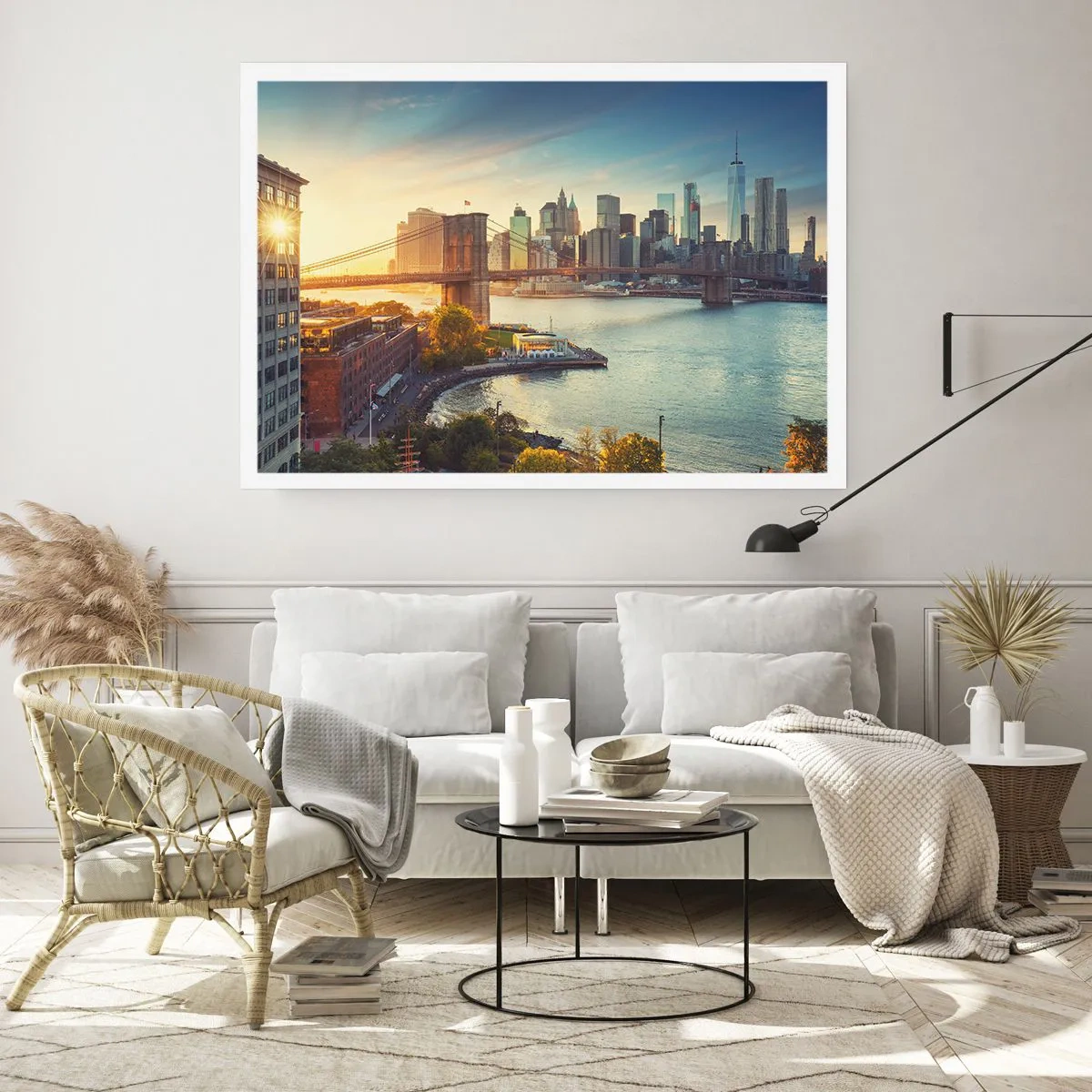 Plakat - Den store bys daggry - 70x50 cm