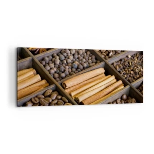 Lærredstryk - Billede på lærred - Et skatkammer af aromaer - 100x40 cm