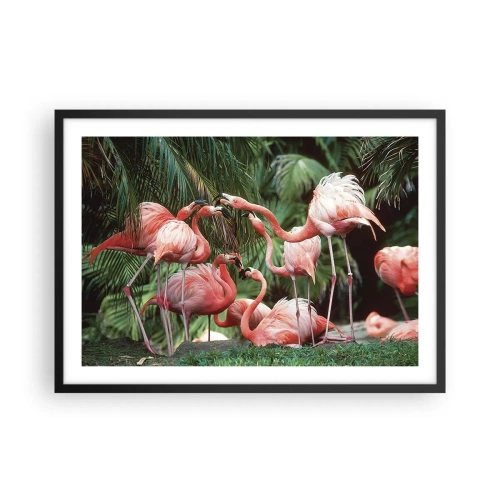 Plakat i sort ramme - Sladder om eftermiddagen - 70x50 cm