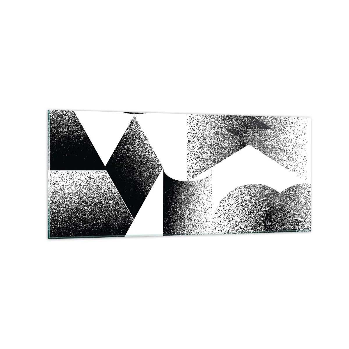 Billede på glas - Vinkler og ovaler - 120x50 cm