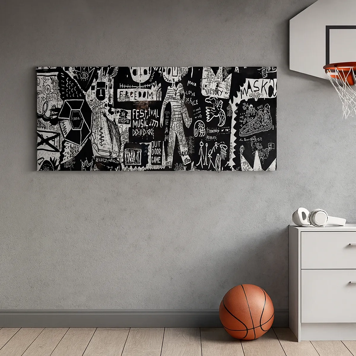 Lærredstryk - Billede på lærred - Den åndelige ungdom med lov og glæde - 30x30 cm