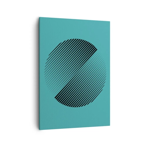 Lærredstryk - Billede på lærred - Cirklen - en geometrisk variation - 50x70 cm