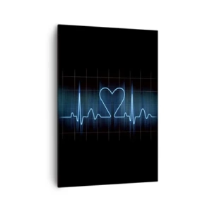 Lærredstryk - Billede på lærred - I hjertets rytme - 70x100 cm