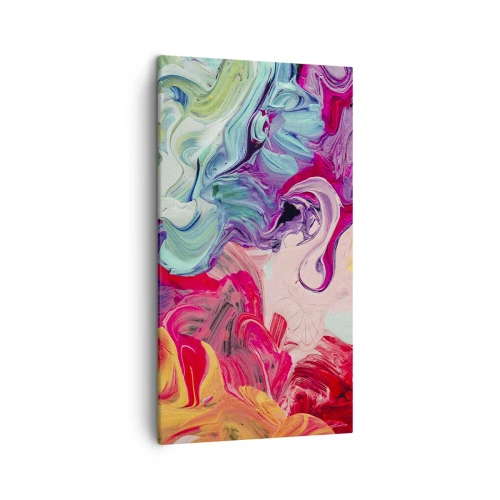 Lærredstryk - Billede på lærred - Farvernes fødsel - 45x80 cm