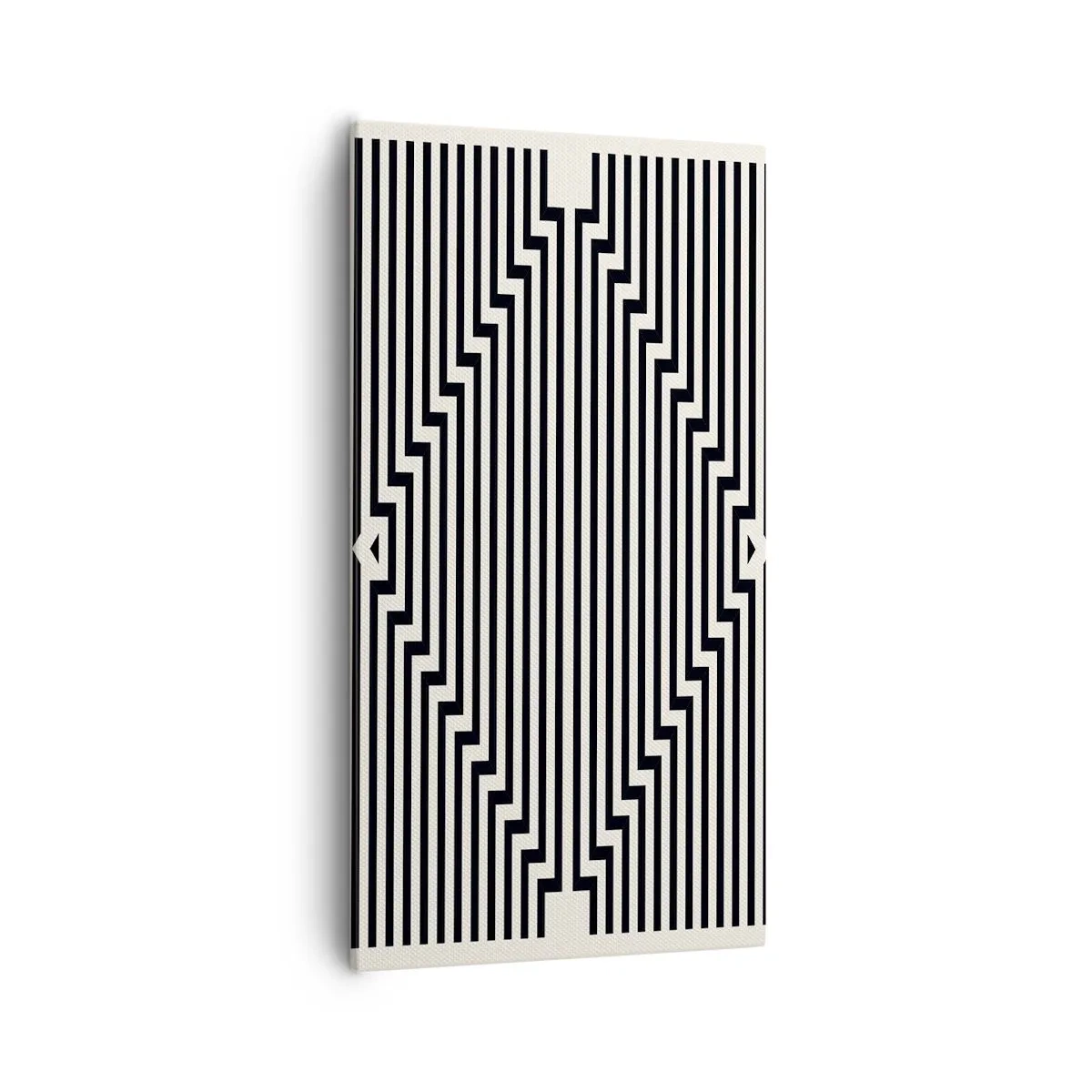 Lærredstryk - Billede på lærred - Geometrisk illusion - 55x100 cm