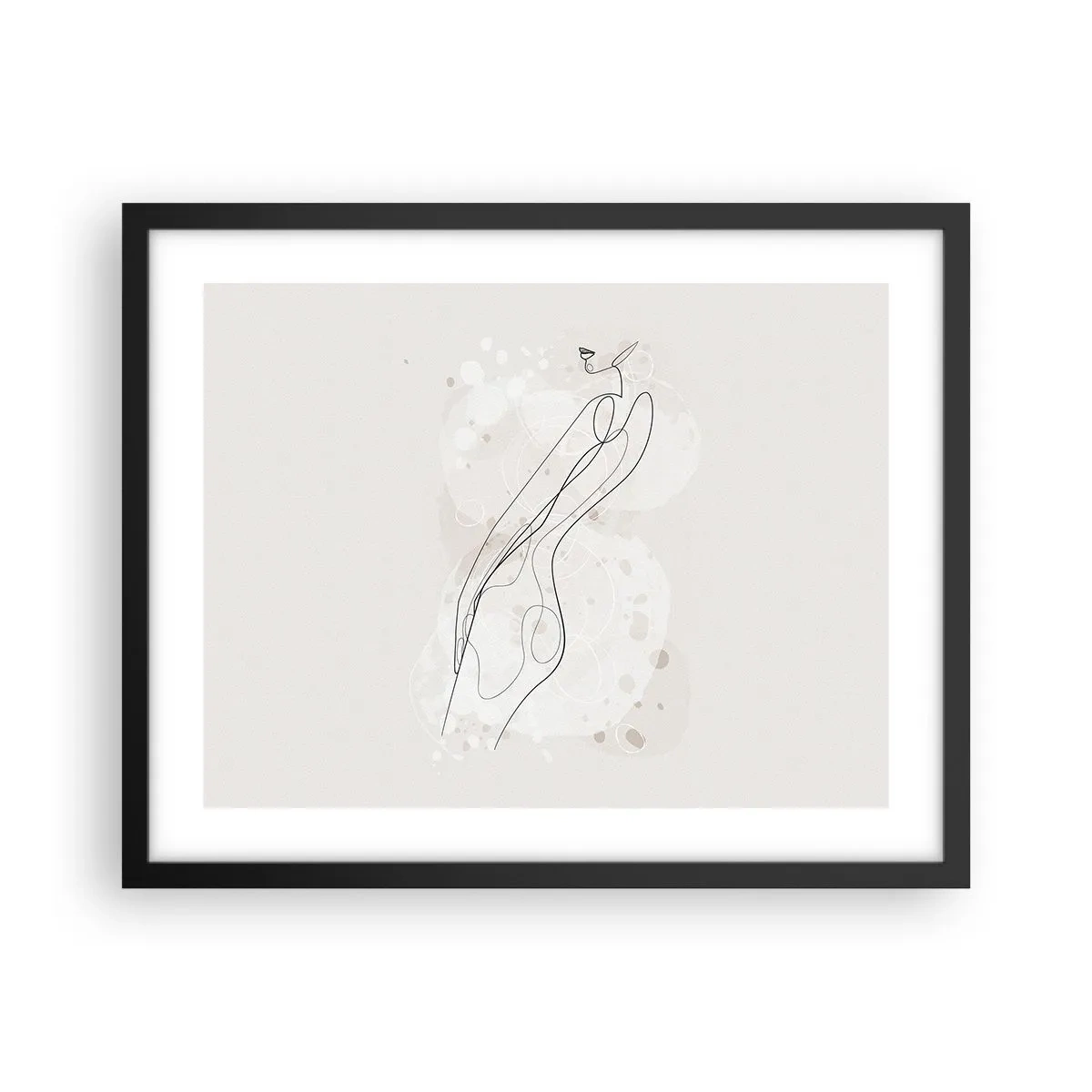 Plakat i sort ramme - At forvilde sig med blikket - 50x40 cm