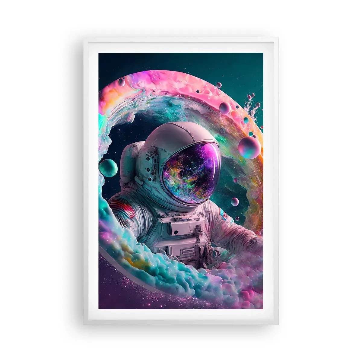 Plakat i hvid ramme - Stjerneport - 61x91 cm