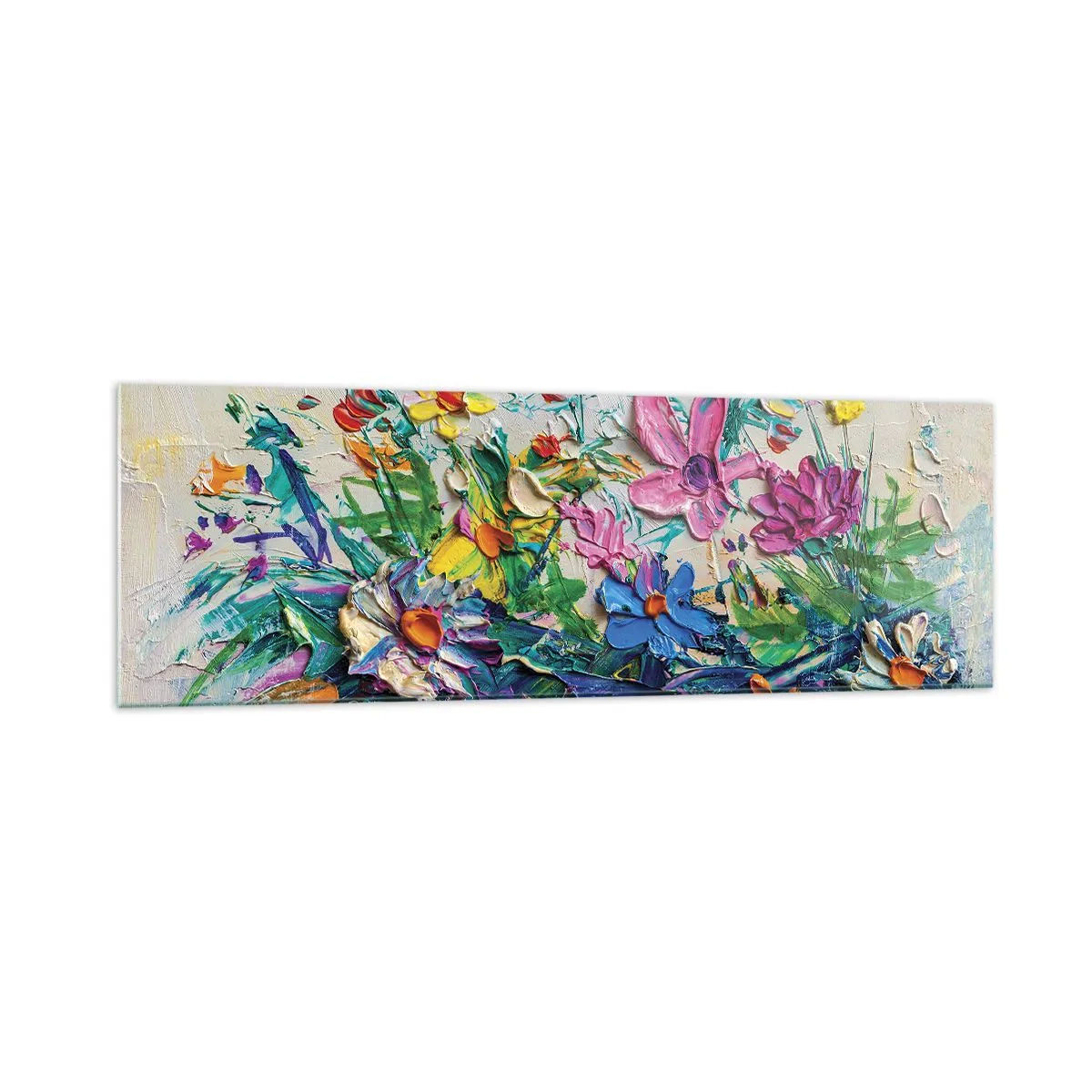 Billede på glas - Overhovedet ikke et stilleben - 160x50 cm
