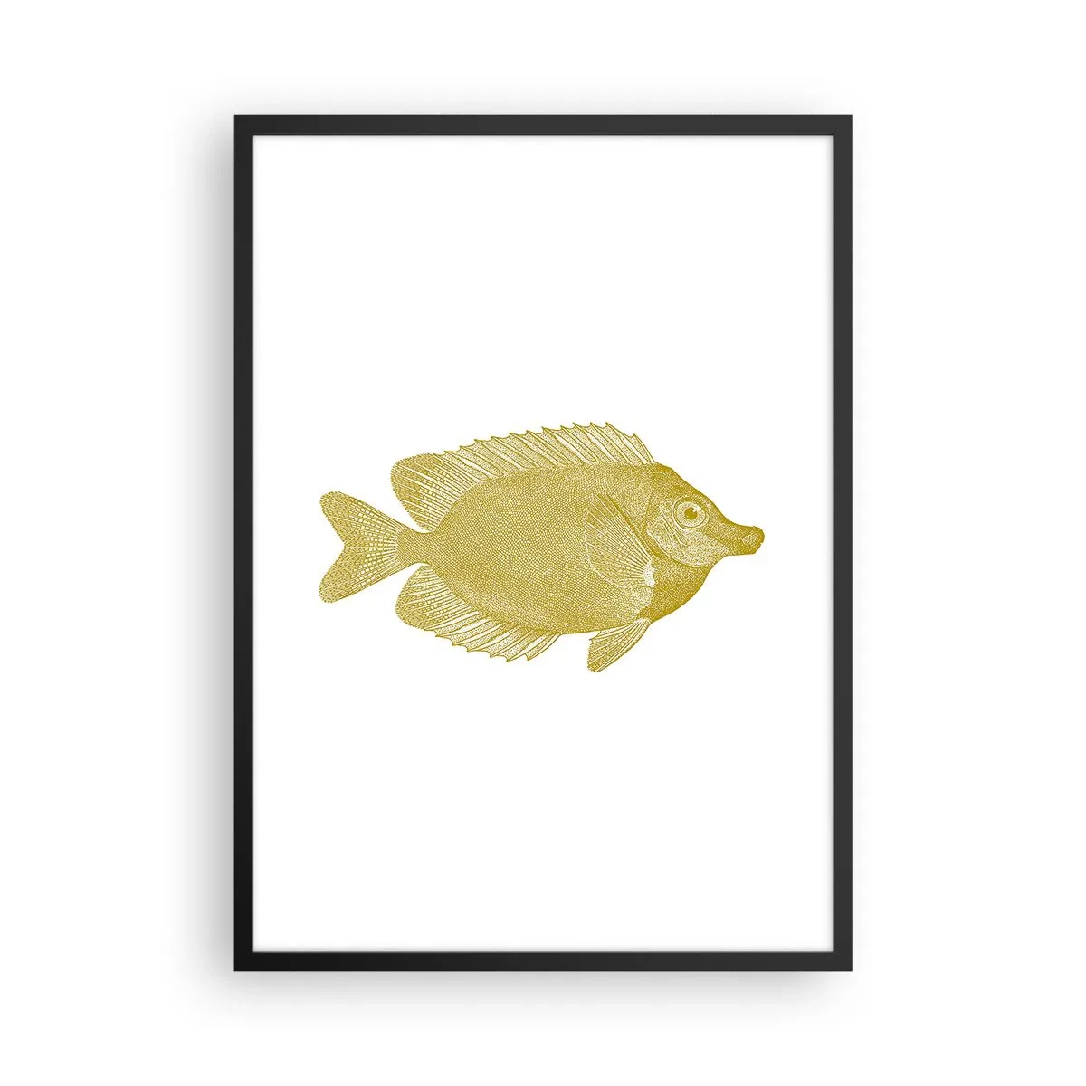Plakat i sort ramme - Fisk og det er det - 50x70 cm