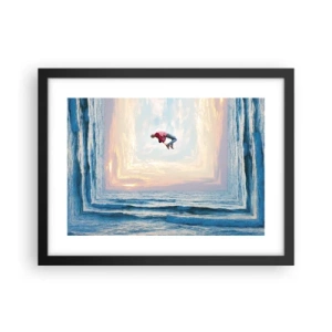 Plakat i sort ramme - Til en anden dimension - 40x30 cm