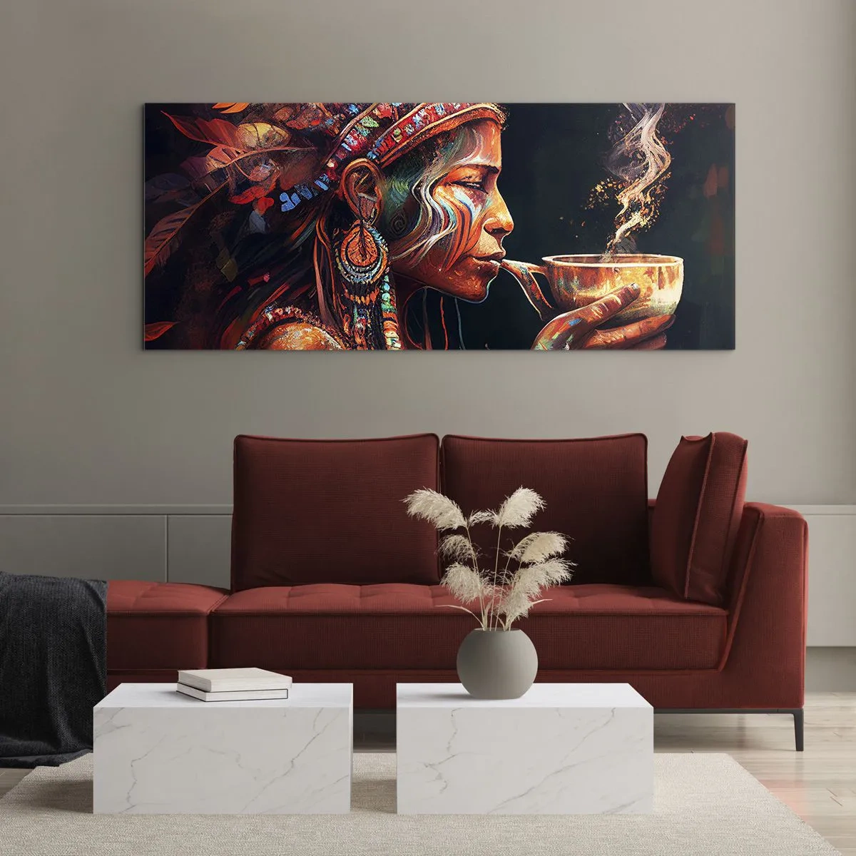 Billede på glas - Et magisk ritual - 100x40 cm