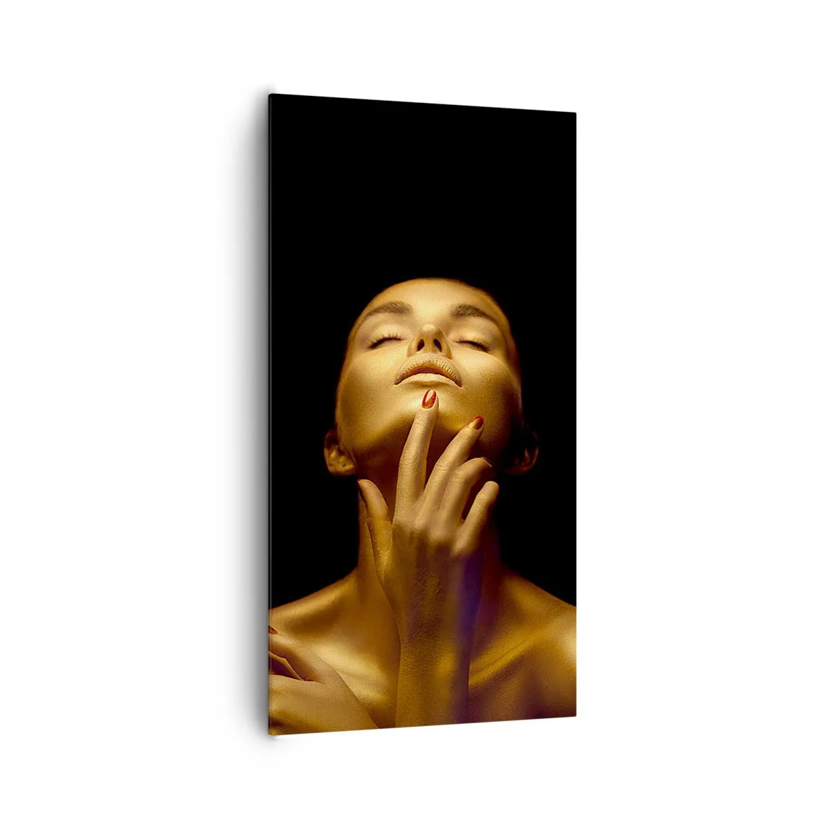 Lærredstryk - Billede på lærred - Som gylden silke - 65x120 cm