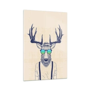 Billede på glas - Hvem forventede du? - 70x100 cm