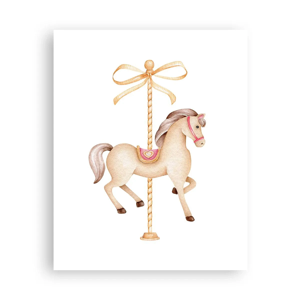 Plakat - Med et yndefuldt trav - 40x50 cm