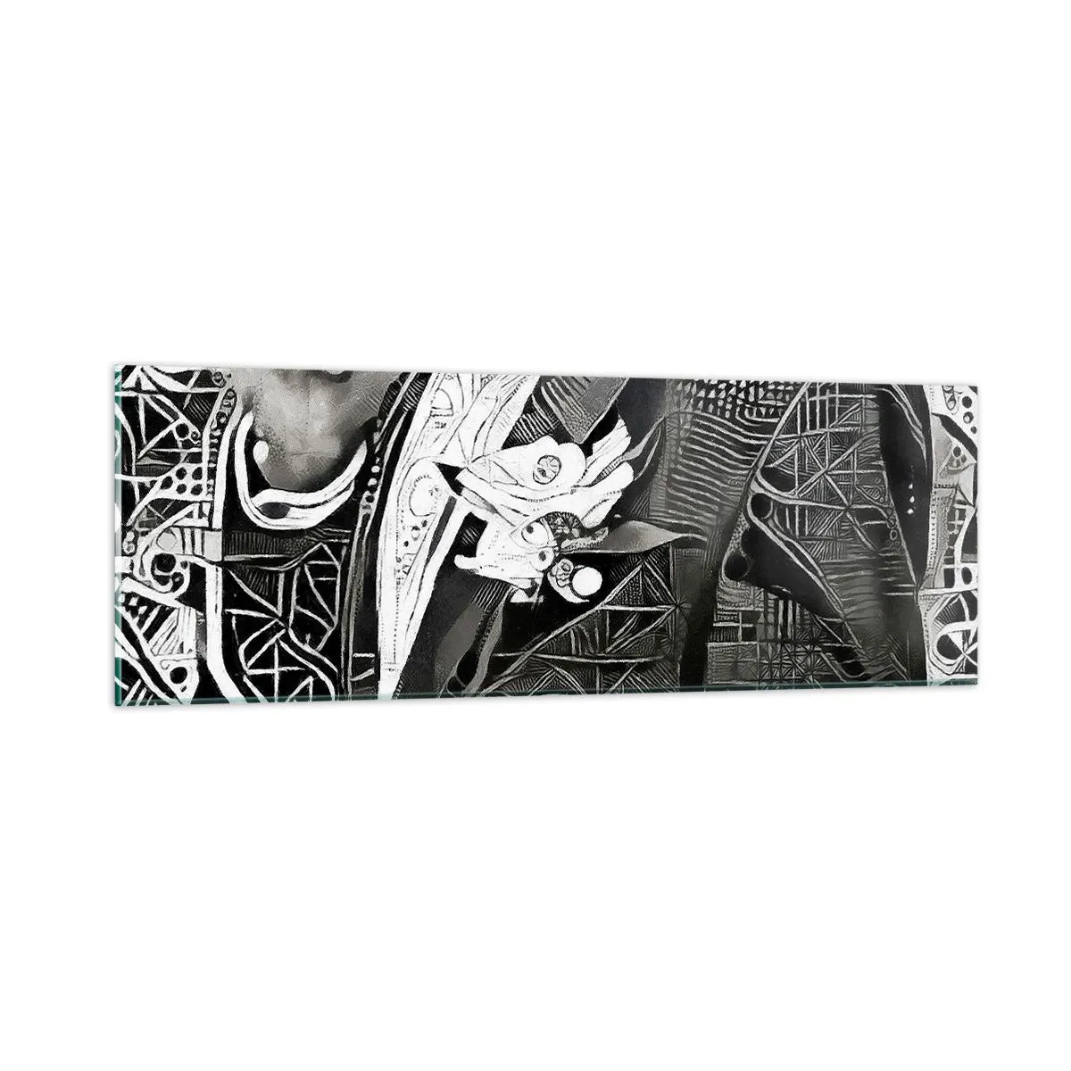 Billede på glas - Bare en tilsyneladende grå mand - 90x30 cm