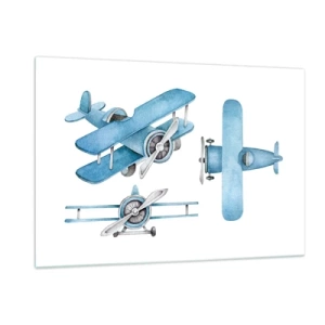 Billede på glas - En født vinder - 120x80 cm