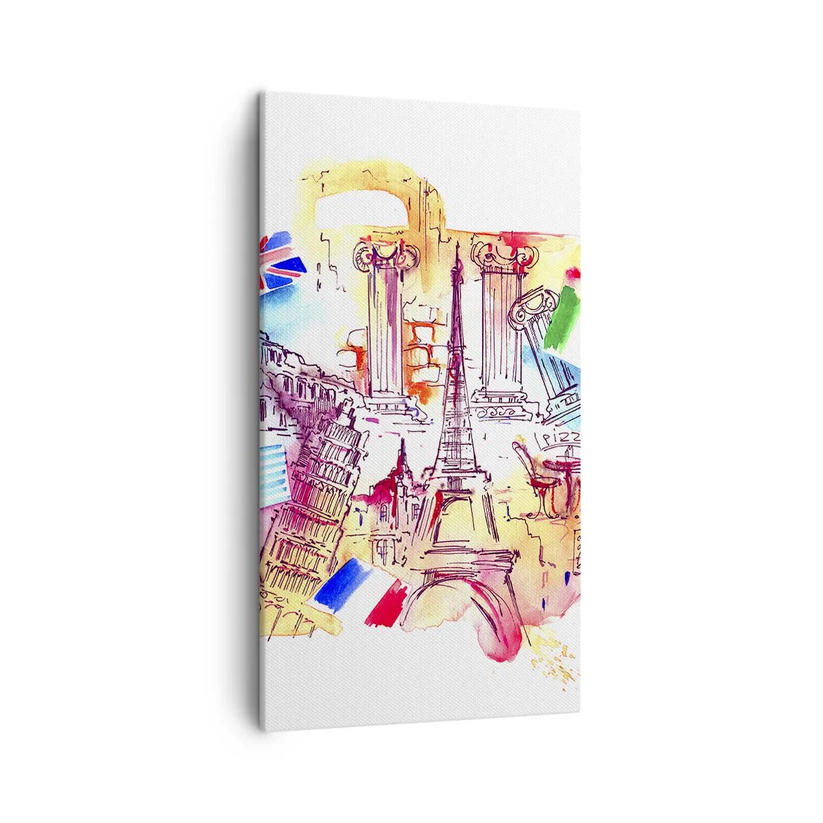 Lærredstryk - Billede på lærred - Europaturné - 45x80 cm