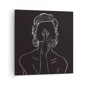 Lærredstryk - Billede på lærred - Skønhed blomstrer i stilhed - 50x50 cm