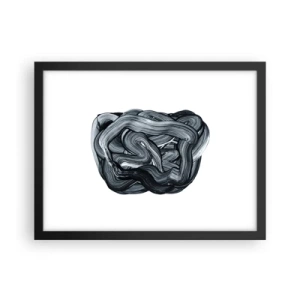 Plakat i sort ramme - Så enkelt er det ikke - 40x30 cm