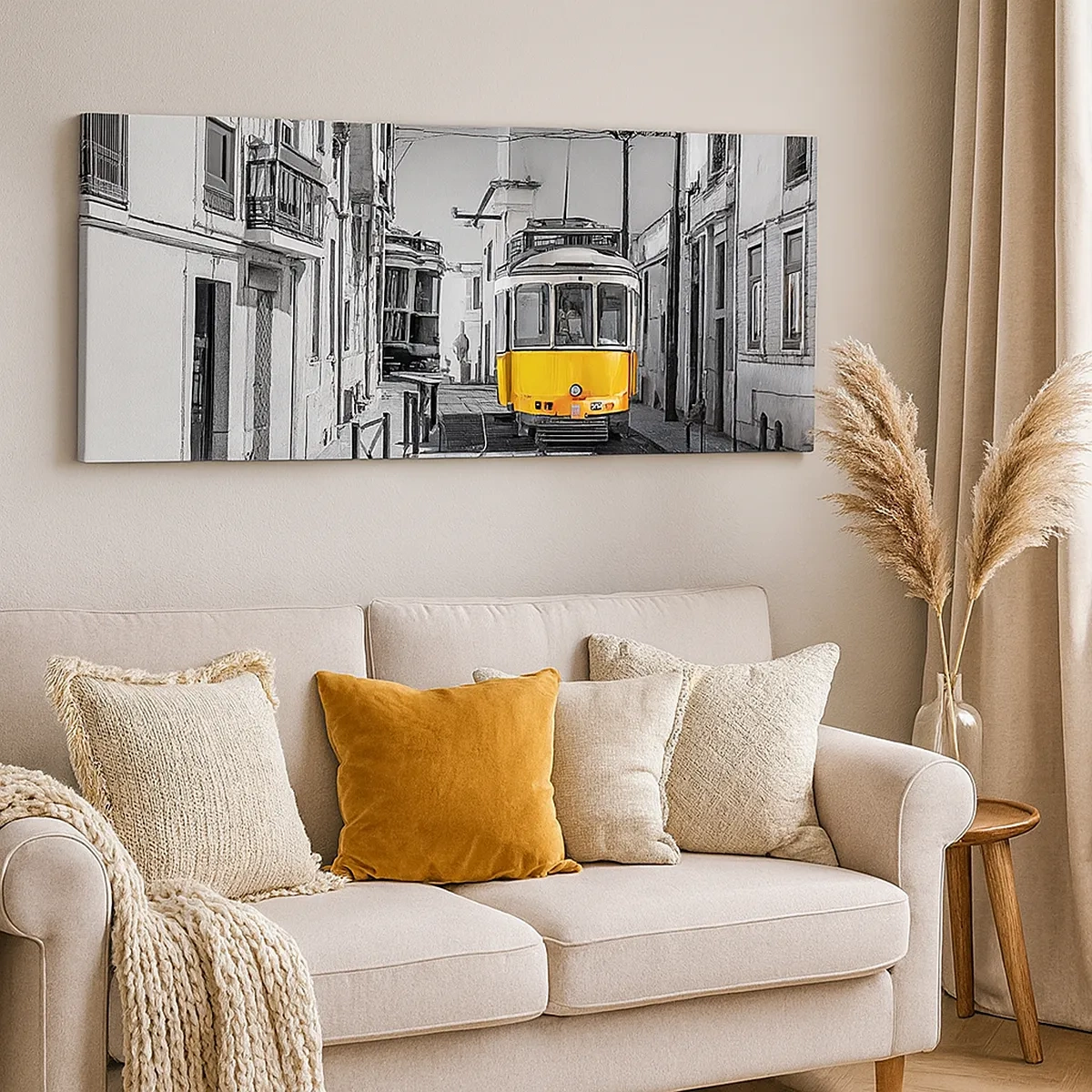 Lærredstryk - Billede på lærred - Lissabons ånd - 30x30 cm