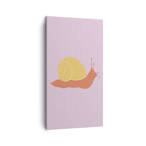 Lærredstryk - Billede på lærred - Der er ingen hastværk - 45x80 cm