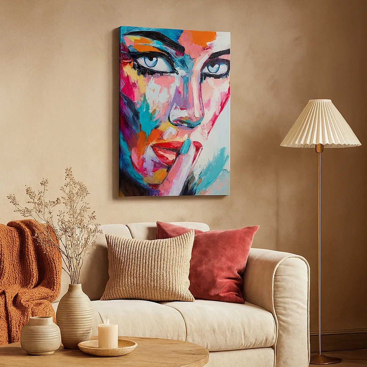 Lærredstryk - Billede på lærred - Vores første hemmelighed - 50x70 cm