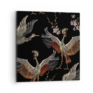 Lærredstryk - Billede på lærred - Eventyrlig fugl - 70x70 cm