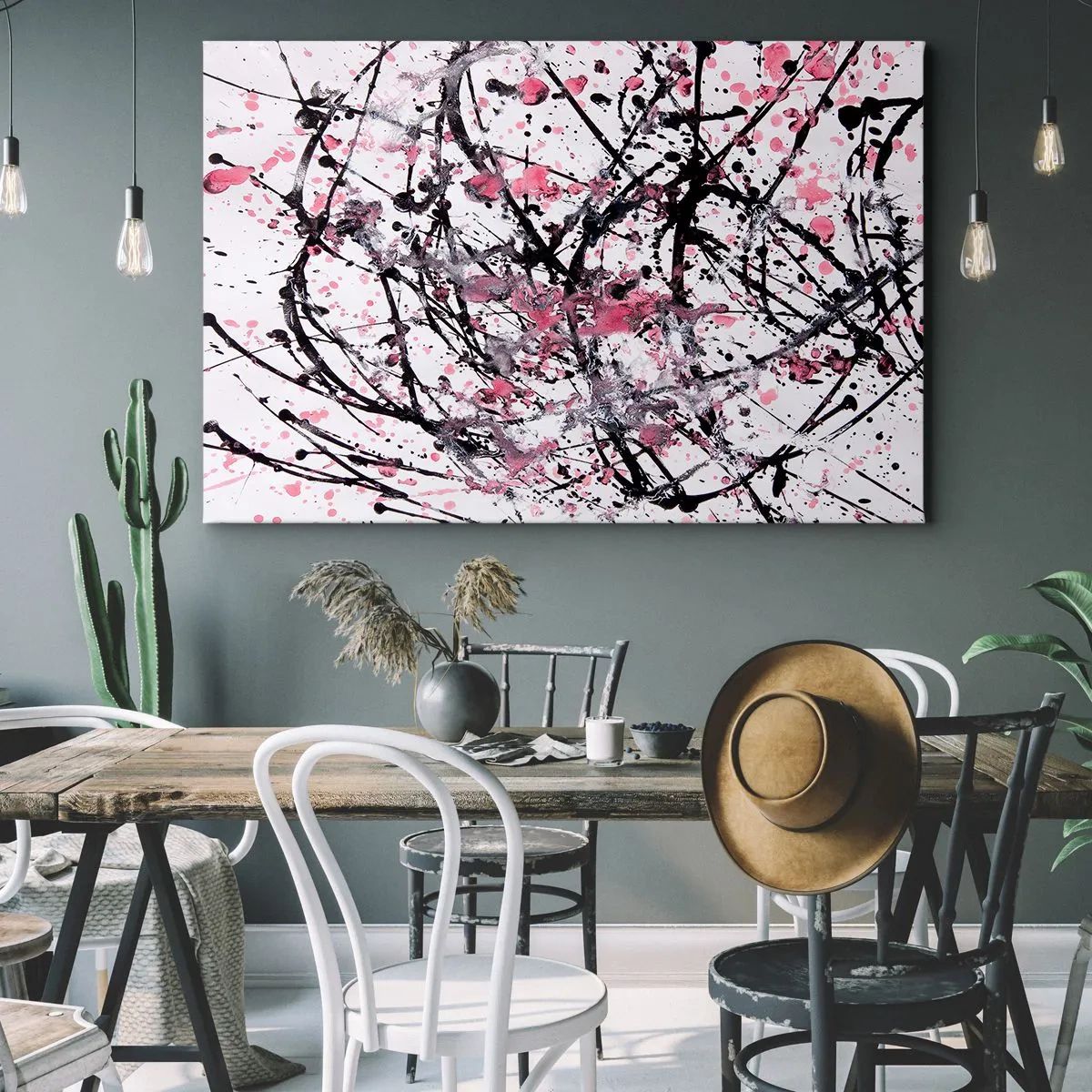 Lærredstryk - Billede på lærred - Livets flygtige natur - 70x50 cm
