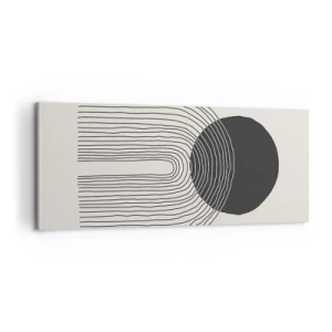 Lærredstryk - Billede på lærred - Rystende og selvsikker - 100x40 cm