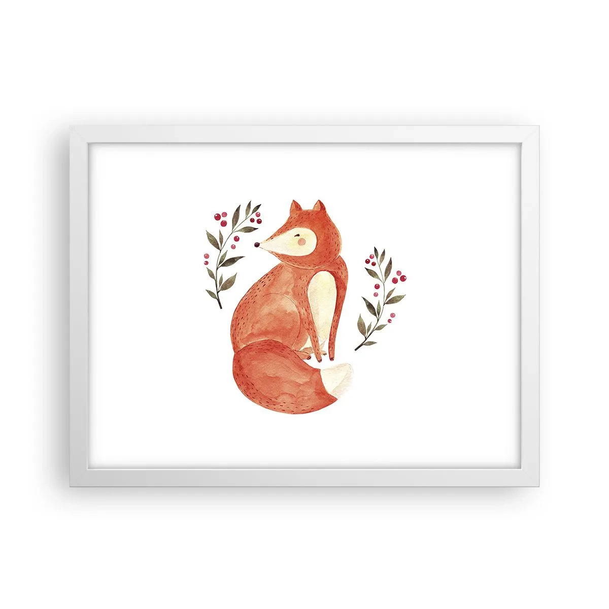 Plakat i hvid ramme - Lille rødhåret - 40x30 cm