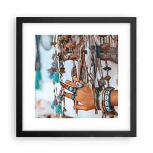 Plakat i sort ramme - Lokale skatte - 30x30 cm