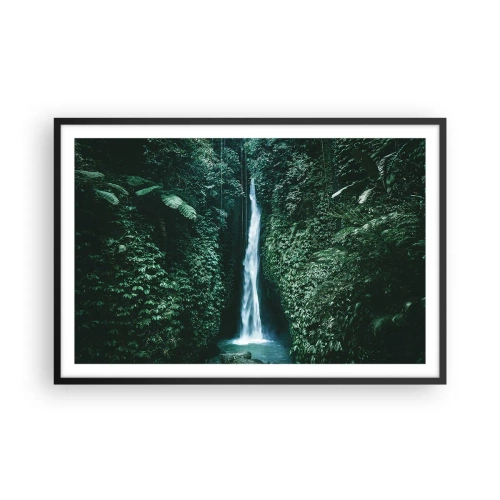 Plakat i sort ramme - Tropisk spa - 91x61 cm