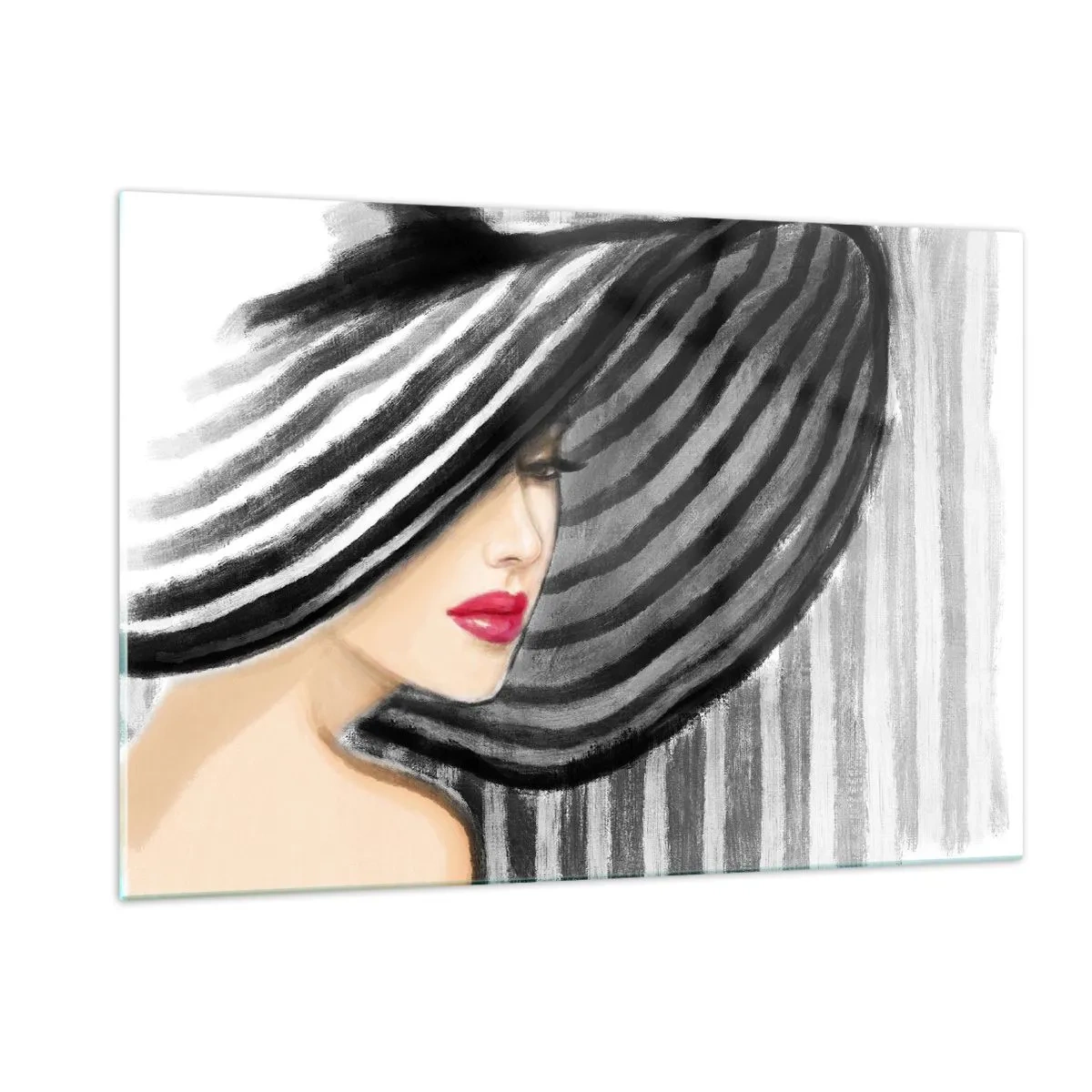 Billede på glas - Hvor kan jeg finde dig? - 120x80 cm