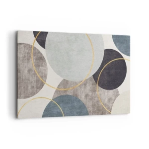 Lærredstryk - Billede på lærred - Hjul efter hjul - 120x80 cm