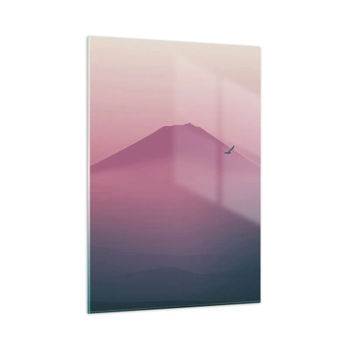 Billede på glas - Vandrer over skyerne - 50x70 cm