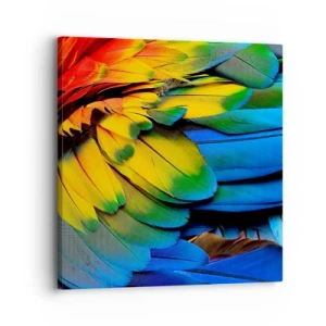 Lærredstryk - Billede på lærred - Paradisfugl - 30x30 cm
