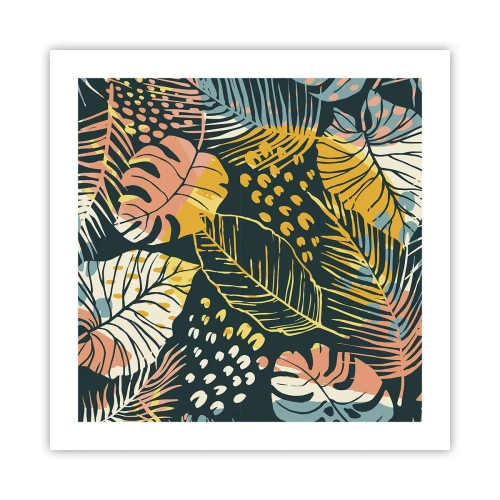 Plakat - Løvrig fantasi - 50x50 cm