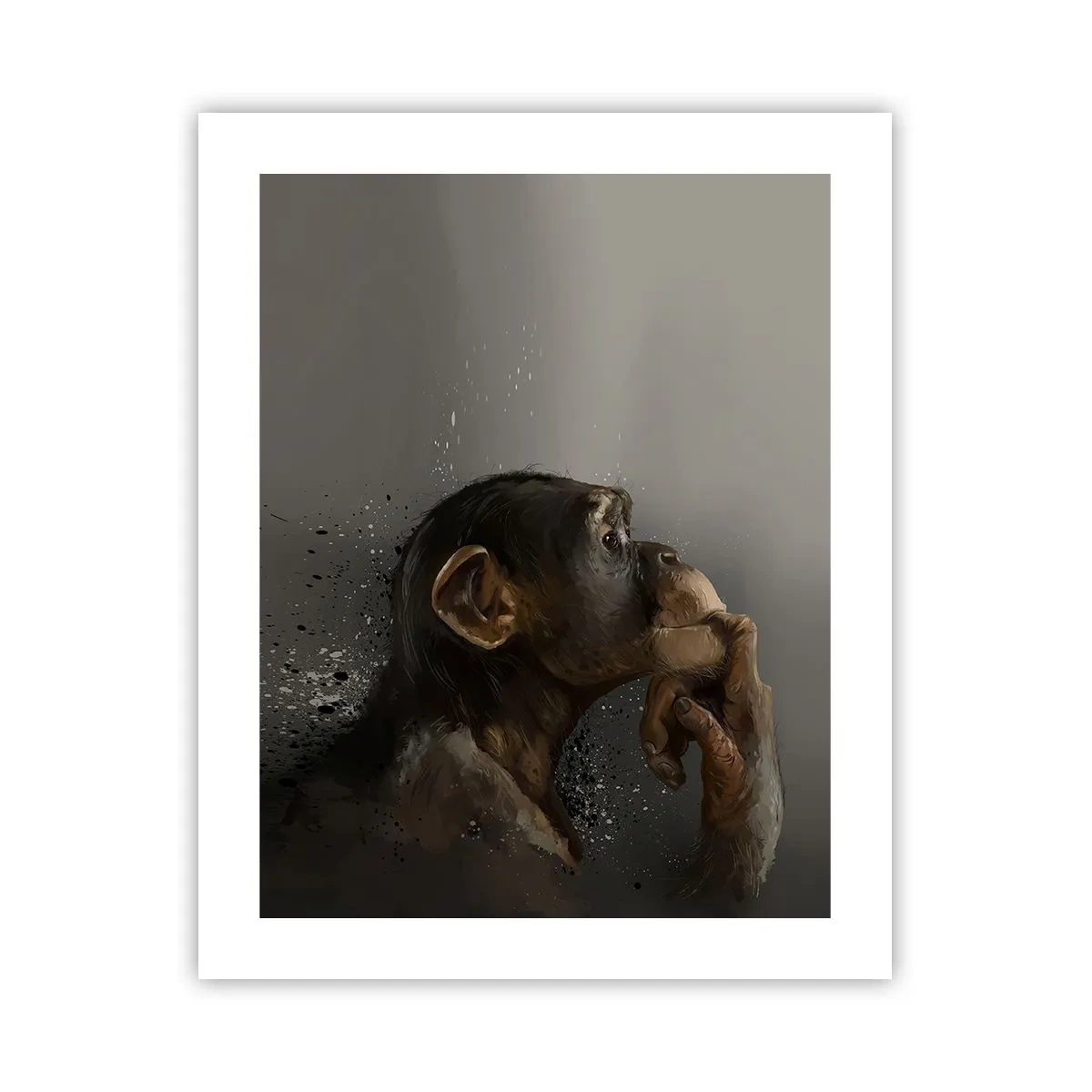 Plakat - Helt sikkert en tænker - 40x50 cm