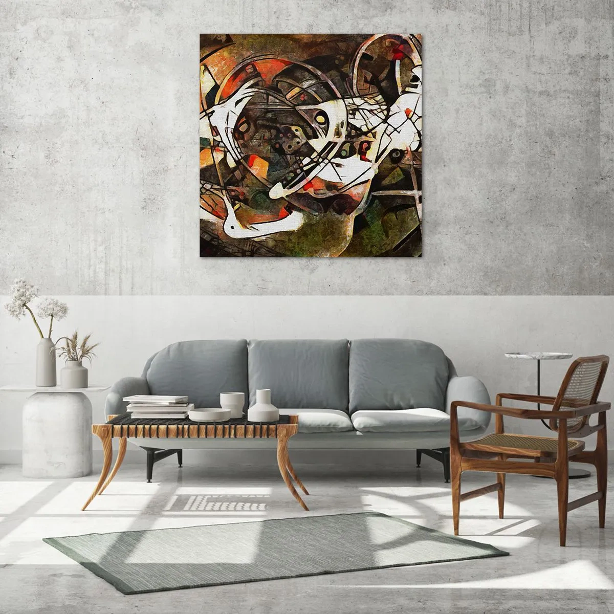 Billede på glas - Kan du høre bevægelse? - 40x40 cm