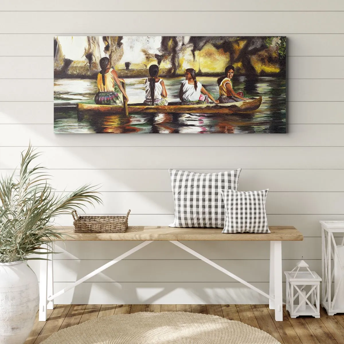 Lærredstryk - Billede på lærred - I et polynesisk paradis - 120x50 cm