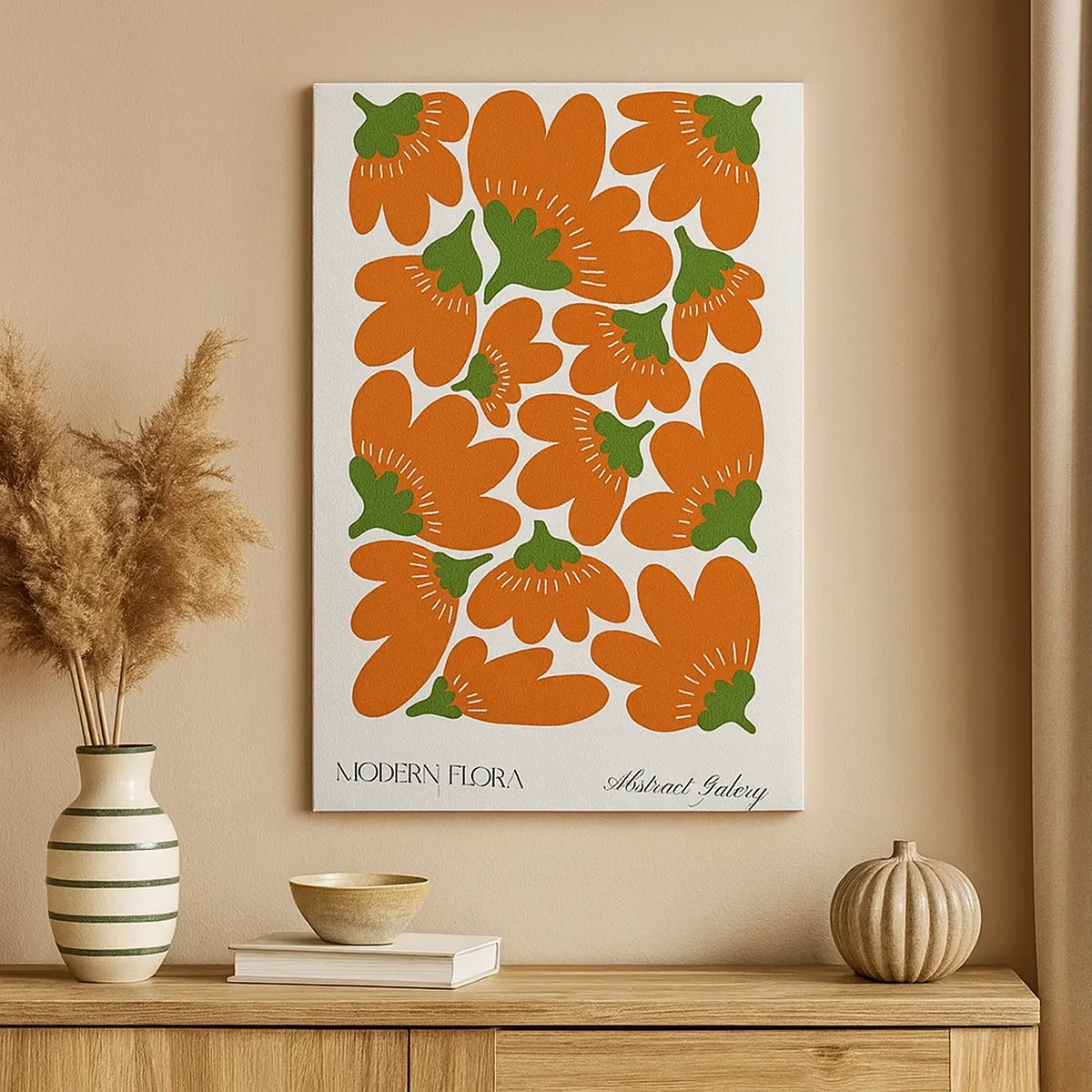 Lærredstryk - Billede på lærred - Fra en blomsts liv - 50x70 cm