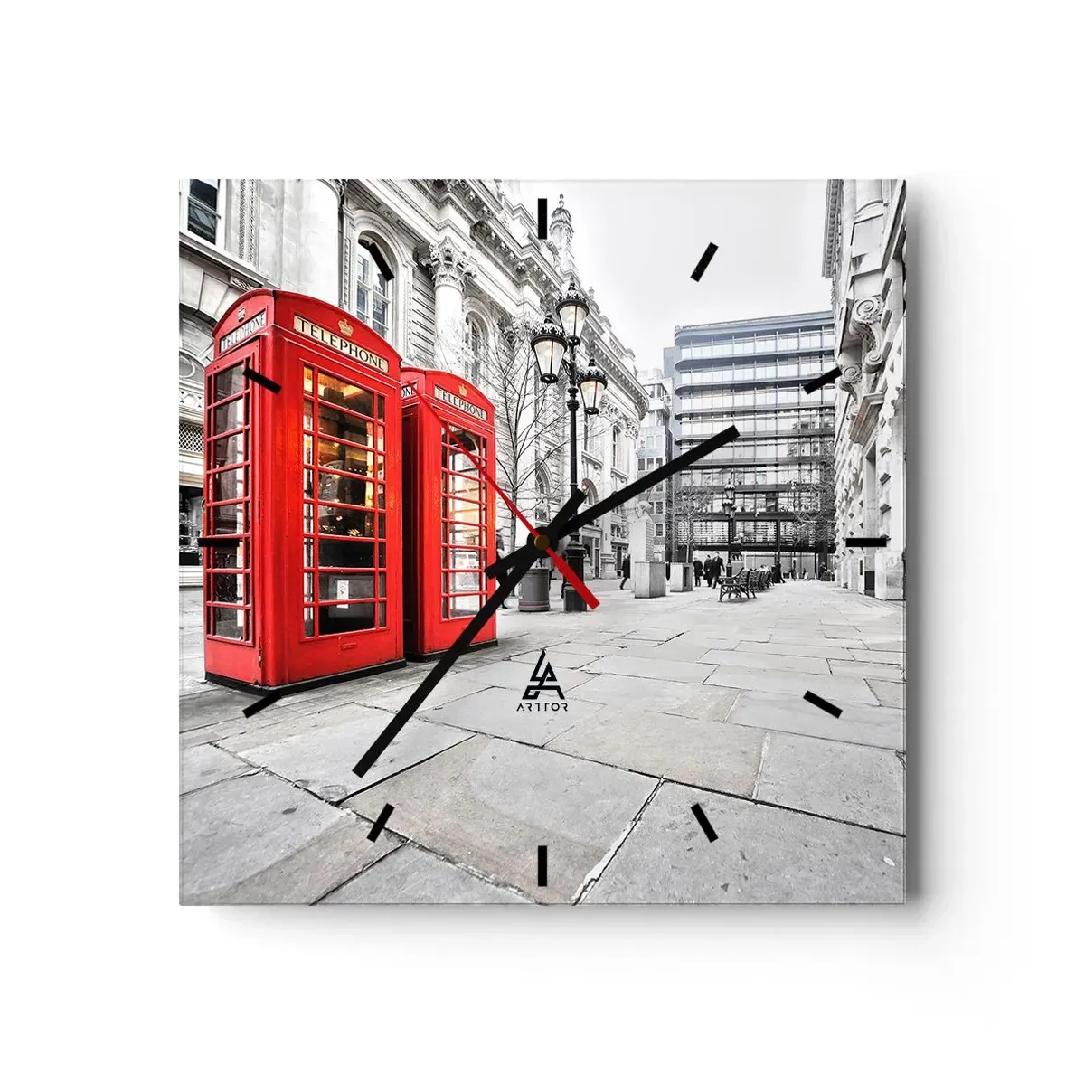 Vægur, Uret - Welcome to London - 30x30 cm