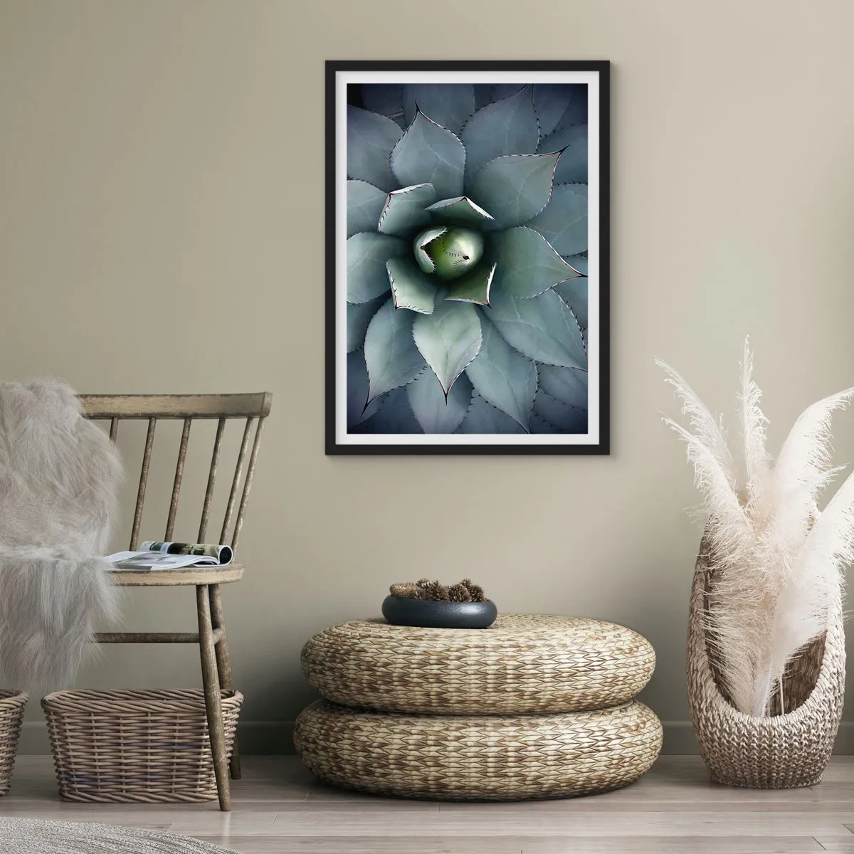 Plakat i sort ramme - Lokkemad og advarsler - 61x91 cm