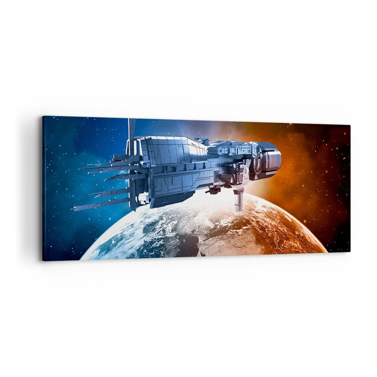 Lærredstryk - Billede på lærred - Forsigtig observatør - 120x50 cm