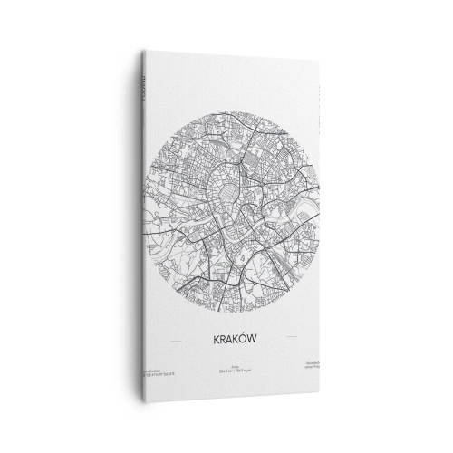 Lærredstryk - Billede på lærred - Krakows anatomi - 45x80 cm