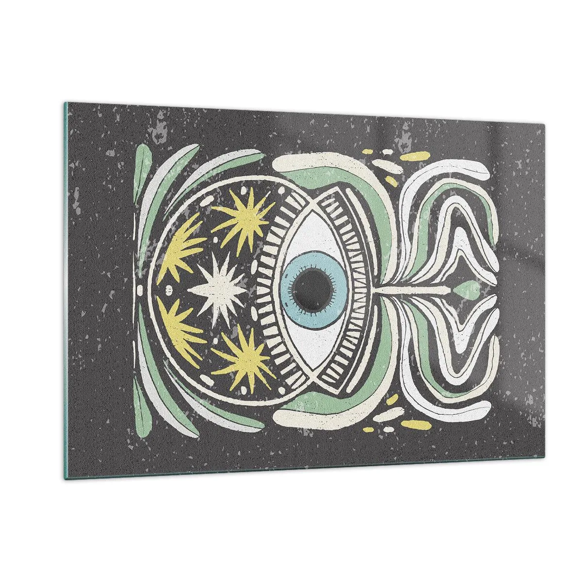 Billede på glas - Stammeritualer - 120x80 cm