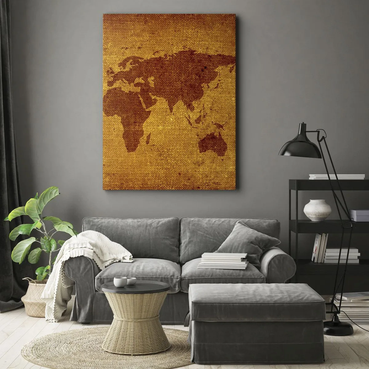 Lærredstryk - Billede på lærred - Invitation til en rejse - 80x120 cm