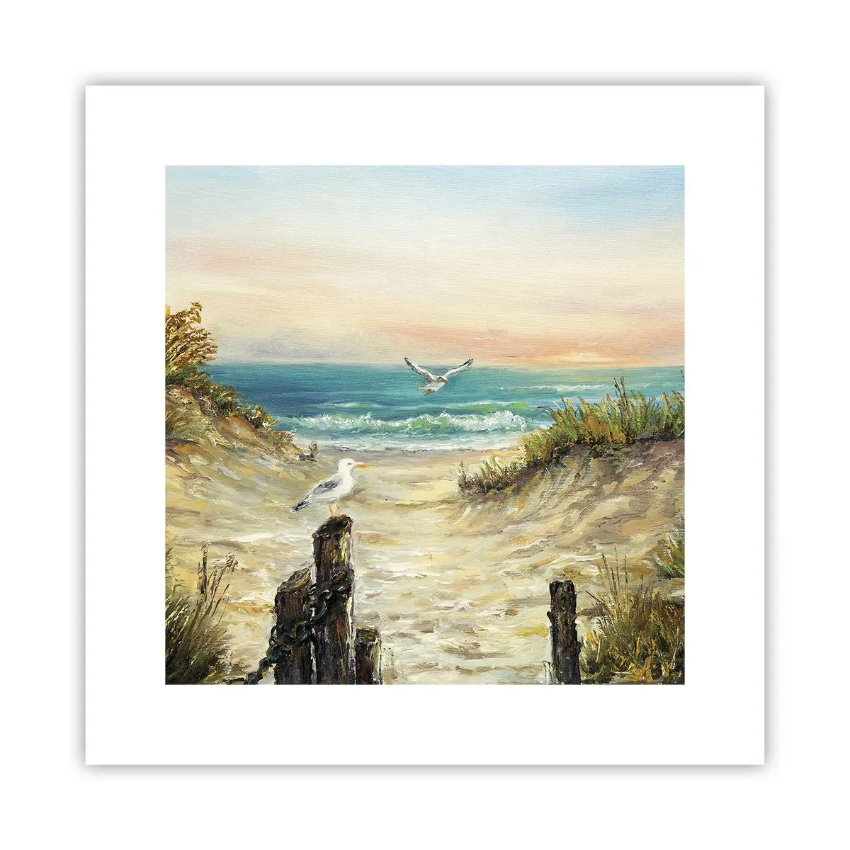 Plakat - Vindstille tilbagetog - 30x30 cm